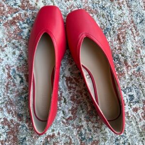 NWOB Loft ‘High Vamp’ Square Toe Ballet Flat